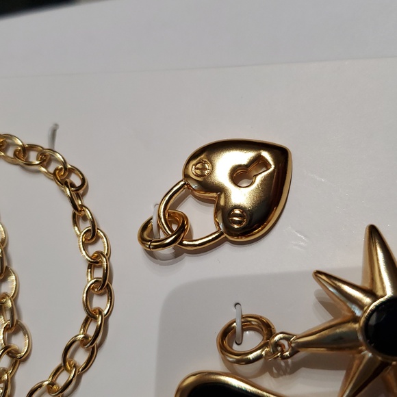 Gold and Black Mixed-Charm Necklace - Picture 10 of 14